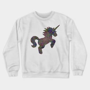 Glam Rainbow Metallic Unicorn Crewneck Sweatshirt